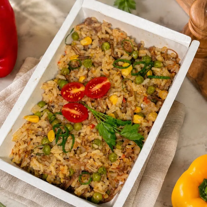 Risoto de Carne Desfiada